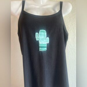 Hand sewn cactus tank top